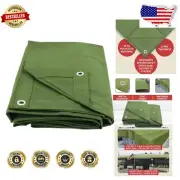 Lightweight 10' x 12' Green Polyester Tarp - Water Resistant & Easy to Handle