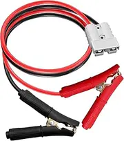 50A Anderson Connector with 10AWG Battery Alligator Clip, 600V Cable Towing Winch Quick Connect Plug, 1m/3.28ft Battery Clamps Cable for Car Forklift Golf Cart Battery Charging