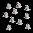 10x Self Adhesive Hooks Curtain Rod Bracket Pole Drapery Hook Holders ee