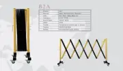 Extendable Mobile Security Gate Retractable Traffic Fence Metal Barrier 300*95cm