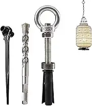 Eye Bolts with Nuts,Stainless Steel Eye Bolt Ring Expansion Screw | Concrete Wall Hooks, Reusable Screw Eyes, Eye Bolt for Home Use, Construction Worker