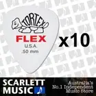 10 x Jim Dunlop Tortex FLEX 0.50MM Gauge Guitar Picks *NEW* 428R Plectrums