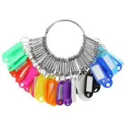 Portable Key Organizer Keychain Holder with 40 Key Label Tags for Office Hotel