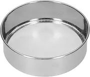 6-Inch Stainl Steel Flour Sifter Food Sieve 60-Mesh Fine Mesh Food Strainer Herb Strainer for Kitchen Baking Silver