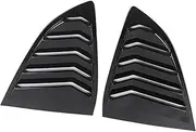 Compatible for Honda CRV 2018-2022 2pcs Carbon Fiber Look Style 1/4 Quarter Car Side Window Scoop Cover Five Slot Open Louvers Cover Vent(Baking Black)