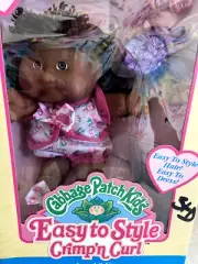Cabbage Patch Kids Doll Easy to Style Crimp’n Curl Black African American Rare
