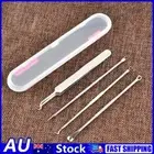 AU 4pcs Black Dot Pimple Blackhead Remover Tool Needle Set Squeezing Acne Tool