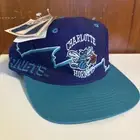 Charlotte Hornets NBA Snapback Logo 7 Athletic Hat Vintage Cap 90s Lightning