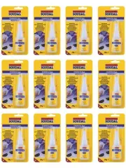 12 x Soudal Cyanofix Liquid Blister Solvent Free Fast Cure Superglue 20g