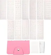 1 Set Nail Art Printing Plate Nail Stampers Stencils Nail Design Stamp Nail Scraper Nail Polish Kit Nail Stamper Kit Nail Stamping Plates Kit De Manicura Manicure Kit Steel Plate