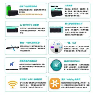 羅技 K360r 無線多媒體鍵盤 2.4G Unifying 迷你接收器 現貨 廠商直送