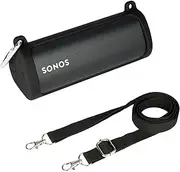 Khanka Silicone Case Replacement for Sonos Roam Portable Smart Bluetooth Speaker (Black)