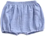 [AYIYO] Newborn Toddler Baby Girls Kids Cotton Linen Bloomer Shorts Diaper Cover