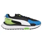 PUMA Wild Rider Rollin' Lace Up Mens Blue, Green Sneakers Casual Shoes 381517-0