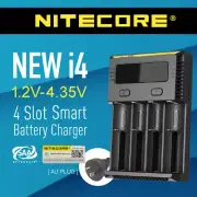 Nitecor new i4 4-Slot Intelligent Battery Charger Li-ion RCR123a 26650