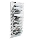 10 Pockets Wall File Holder Wall Mounted Sorter Organizer Metal Chicken Wire ...