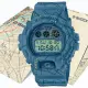 【CASIO 卡西歐】G-SHOCK 日本東京街頭文化 澀谷地圖設計電子錶-霧藍(DW-6900SBY-2 防水200米)