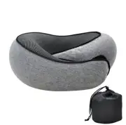 Inflatable Neck Head support Memory Foam Cushion U-Shaped Air Travel Pillow