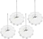 DOITOOL Single Plug-in Device 4pcs Ticket Stabber Desk Paper Holders Spike Sticks