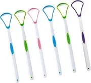 YOFAN 6-Pack Tongue Scraper Cleaner, Tongue Scrapers for Adults & Kids, Healthy Oral Care, Easy to Use, Help Fight Bad Breath 100% BPA Free