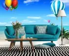 3D Ocean Balloon Wallpaper Wall Mural Removable Self-adhesive 583