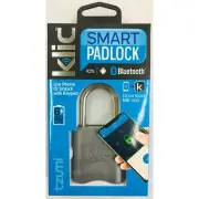 Klic Smart Padlock Bluetooth Keyless USB Apple Android Rechargeable Lock