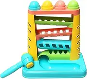 Durable Pound A Ball Toys for Toddler, Stacking, Learning, Active, Early Developmental Hammer Montessori Toys,Educational Toy - Great Birthday Gift Ages 1 2 3