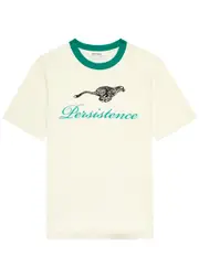 Wales Bonner Persistence Embroidered Cotton T-shirt - Cream S