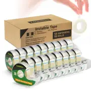 Clear Transparent Tape with Dispenser-18 Packs Frosted Writable Invisible Tap...