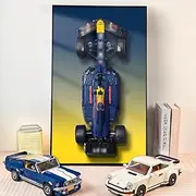 Display Wall Mount for Lego Oracle Red Bull Racing RB20 F1 Model Car Kit ,Building Blocks Display Wall Frame for Lego 42206 Car - Gifts for Lego Lovers,Size:75x45 cm (Colorful)