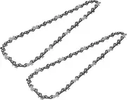 2PCS 18 Inch Chainsaw Chain, Sharp Teeth Saw Chain, 3/8 LP Pitch, 050 Gage, 62 Drive Links, Alloy Steel, for Woodworking Logging, Timber Cutting, Mechanical Use (Chapter 1040)