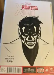 Nightcrawler Drawn By John Beatty 2024 On Amazing X-men Blank With COA