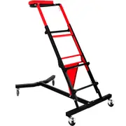 Adjustable Foldable Engine Creeper with Locking Casters for Garage Use