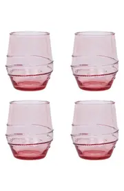 Juliska Amalia Set of 4 Acrylic Tumblers in Coral at Nordstrom One Size