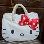 📢二手拍賣~HELLO KITTY 手提帆布包 超大容量 SANRIO ORIGINAL三麗鷗