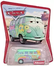 2005 Disney Pixar Cars 1:55 Diecast Fillmore VW Bus Hippie Love