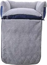VANZACK Multifunctional Clamshell Dog Sofa Bed Washable Dog for Small Medium Pets Dirt Resistant Non Slip Base Cozy Cat House Mat Blue