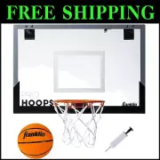 Pro-Style Mini Basketball Hoop with Massive 25-Inch Backboard - Ready to Play!