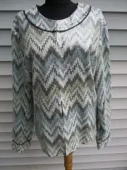 NWT Chico's IKAT'S MEOW JEWEL SEASCAPE Sequin Jacket 3 XL $149.00