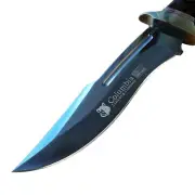 COLUMBIA Fixed Blade Knife Large Bowie Camping Hunting Survival Pocket Knife
