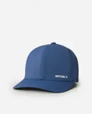 RIP CURL VAPORCOOL PHASER FLEXFIT CAP HAT NEW MENS NAVY LOGO QUICK DRY SURF