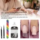 5pcs Nail Extension Fiberglass Shaping Clip Nail File Tweezers Manicure Tool HR6