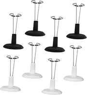 JOINPAYA 8pcs Doll Stand Support Rack Display Holder for Dolls Sturdy Bracket Figures Simple and Fashionable Design for Shelf Table Use