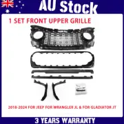 NO Camera Hole Front Grille For Jeep For Wrangler JL 2018-2023 upgrade to 2024