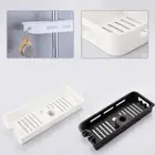 Shower Caddy Pole Tray No Drills Holder Storage Organiser Rack Bathroom Shelf HG