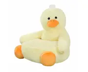 Anykidz Sofa Duck Skin/ Cover Only No Filling Inside Animal Shape Stuffed Soft Sofa Seat Cushion Room Decor for Kids