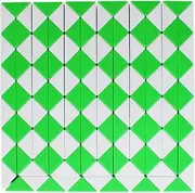 Mipartebo Magic Snake Cube Twist Puzzle 144 Wedges Brain Teaser Fidget Sensory Toys Large Party Favors for Kids Green