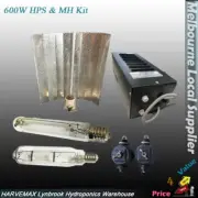 HYDROPONICS 600W Magnetic Ballast MH HPS Bulb With Reflector Grow Light Hood Kit