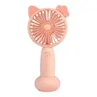Mini Fan Lightweight Cool Cartoon Usb Charging Soft Light Cooling Fan Portable