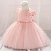 在飛比找蝦皮購物優惠-兒童禮服 女童連身裙蓬蓬裙 女童小洋裝 寶寶生日禮服 周歲禮